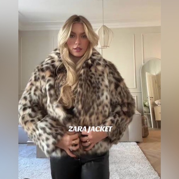 ZARA Faux Fur Jacket - Picture 7 of 8
